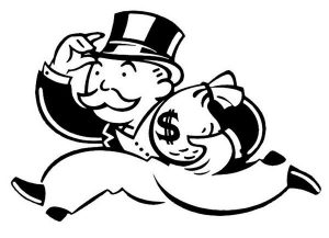 Monopoly Banker Runs With Money