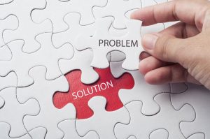 Puzzle pieces remove problem uncover solution