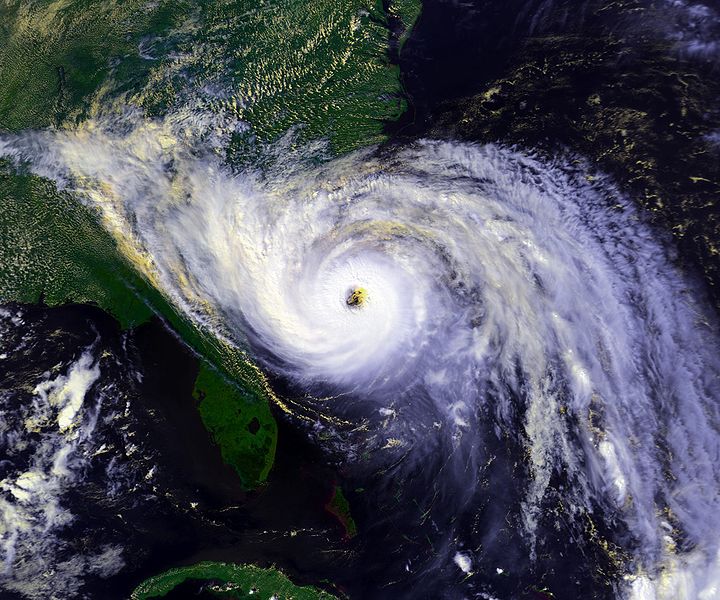 Satellite image hurricane