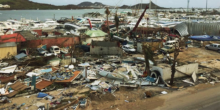 The island of Barbuda was completely destroyed by the hurricane