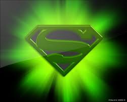 graphic: Superman insignia colored Kryptonite green