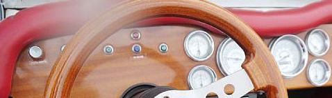 image: 1929 Mercedes Benz SSK Gazelle replica dashboard