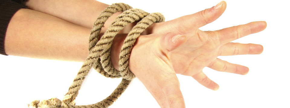 image: hands tied