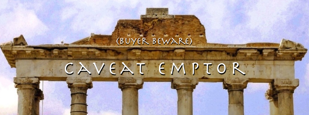 Roman Columns "Caveat Emptor"