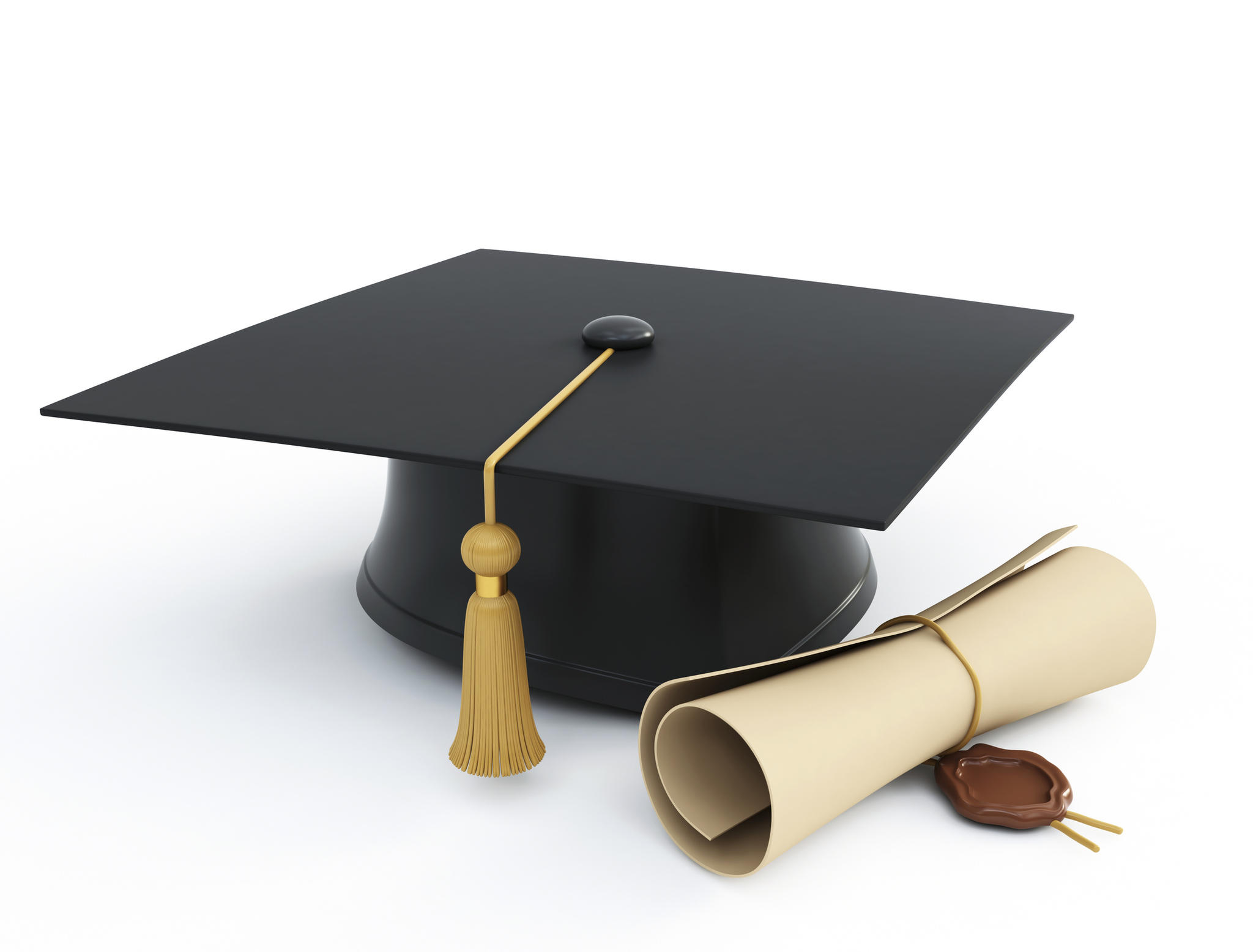 image graduation cap and diploma